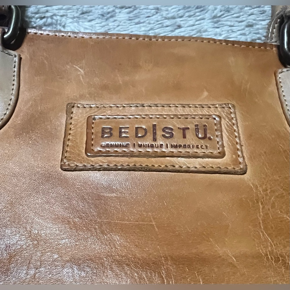 BED STU Italic Cafe Latte Rustic Bag Handbag Tote Bag NWT $345 - Picture 5 of 16